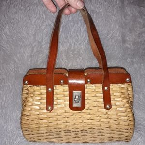 Vintage Simon wicker purse